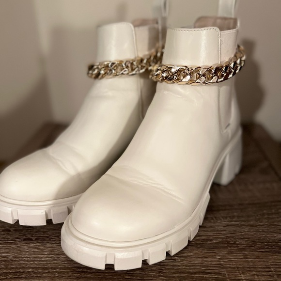 Steve Madden “Hamlet-C” Bone boot with chain - Picture 3 of 4